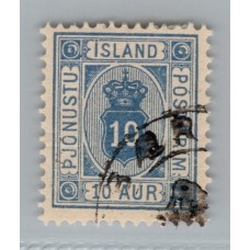 ISLANDIA SELLO DE SERVICIO Yv 6 HERMOSO 13.5 EUROS